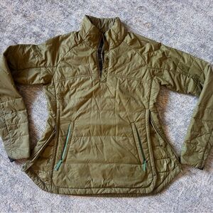 Olive Green Women's pull over jacket